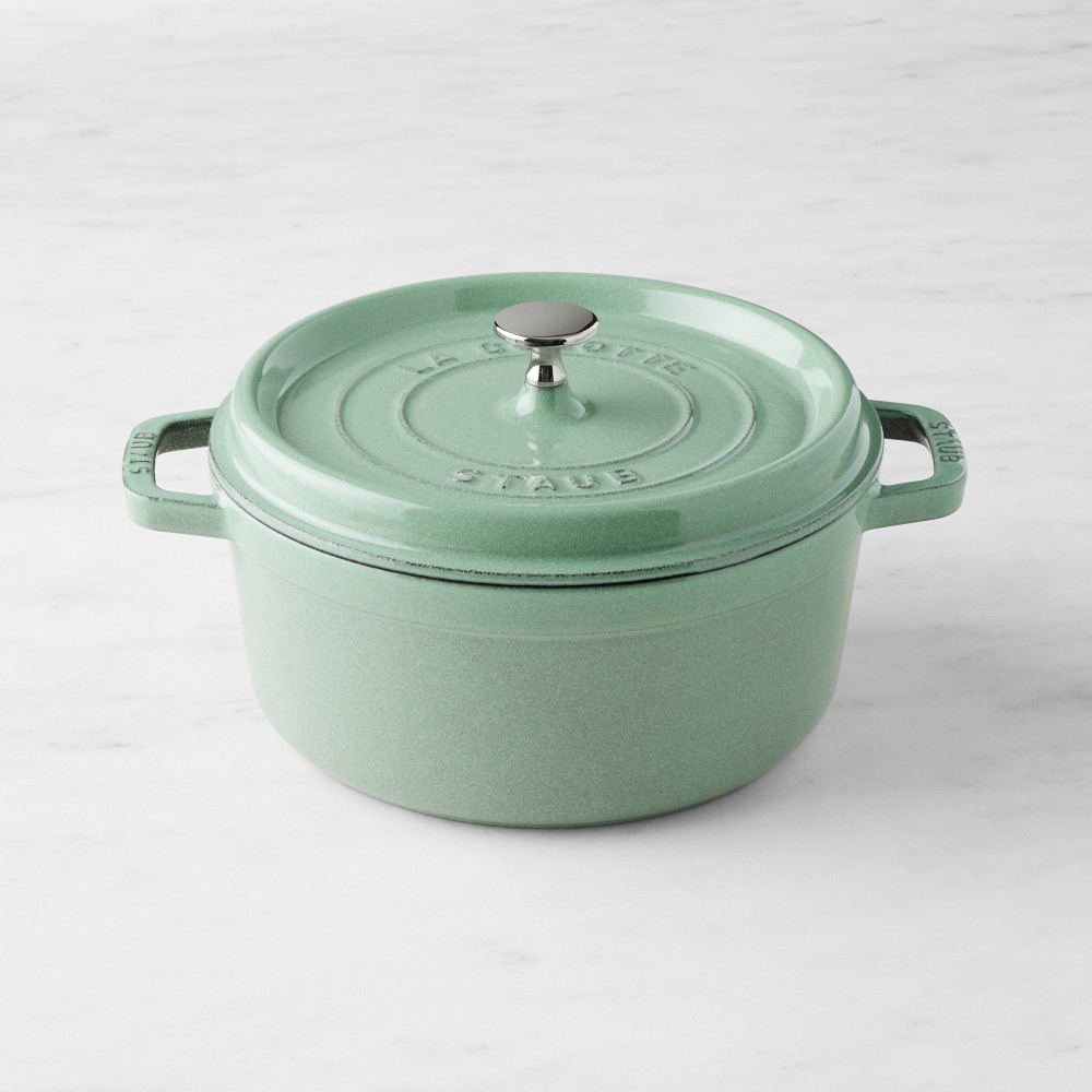 Staub Enameled Cast Iron Round Dutch Oven - 4-Qt., Sage
