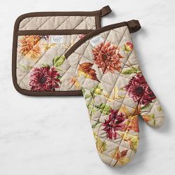 Harvest Bloom Oven Mitt & Potholder Set