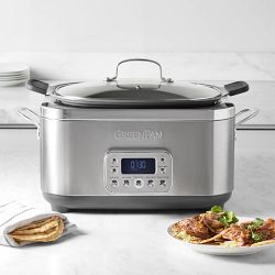 GreenPan™ Premiere Stainless-Steel Slow Cooker, 6-qt
