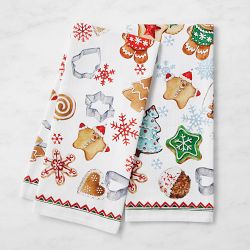Gingerbread Tea Towels, Set of 2