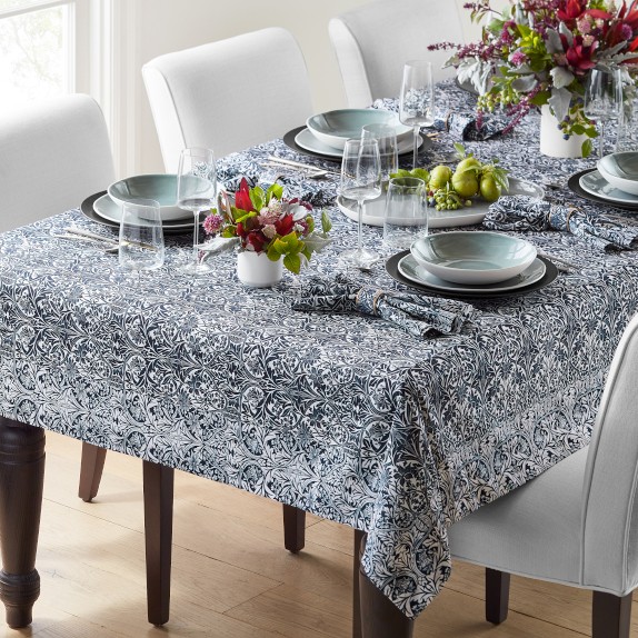 williams sonomaテーブルクロス Morris & Co. Bluebell Tablecloth | Williams Sonoma