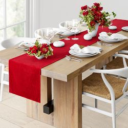 Corduroy Table Runner, Red