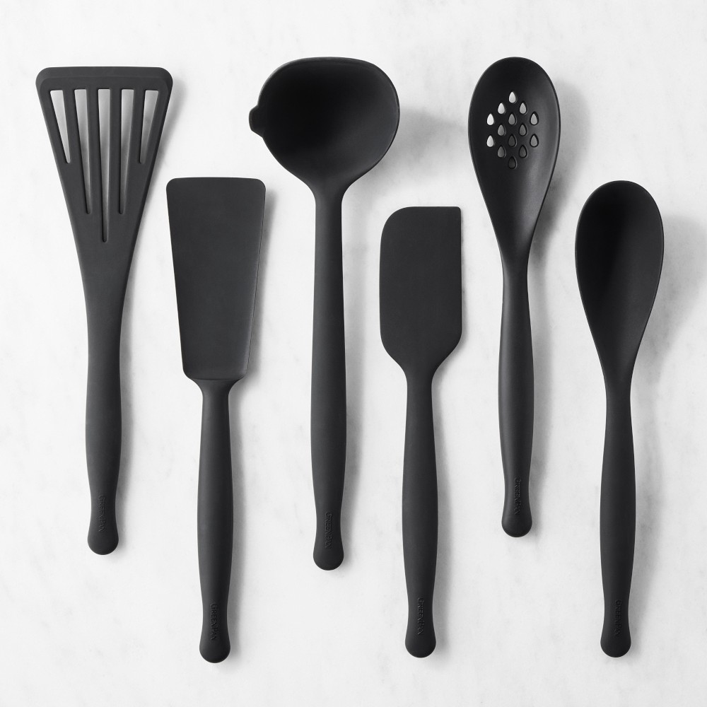 GreenPan™ Premiere Silicone Tools, Set of 6 - Black