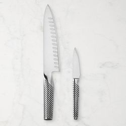 Global Classic 7" Hollow-Ground Chef's Knife & 3" Paring Knife 2-Piece Set
