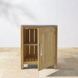 Larnaca Outdoor Teak Kitchen Single Door Cabinet (29.5")