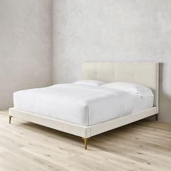 Brooklyn Box-Tufted Upholstered Bed &amp; Headboard