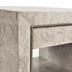 Jonathan Charles Surge Madrona Burlwood End Table (28.5")