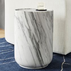 Lucca Marble Side Table (14")