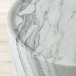 Lucca Marble Side Table (14")