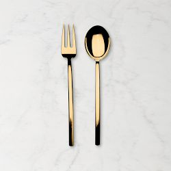 Mepra Due 2-Piece Serving Set, Mirror Gold