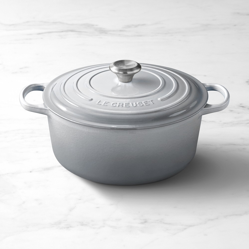 Le Creuset Signature Enameled Cast Iron Round Dutch Oven - 7 1/4-Qt., French Grey