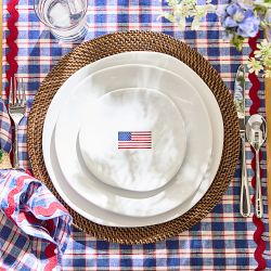 American Flag Appetizer Plates
