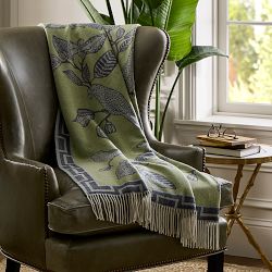 European Novelty Cashmere Throw, Naive Bird