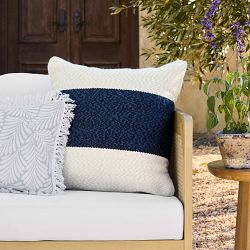 Center Stripe Outdoor Pillow Cover