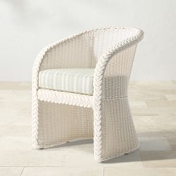 AERIN x Williams Sonoma Home East Hampton White Dining Table and Chairs (60")