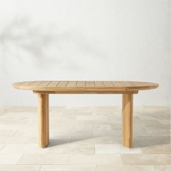 Radius Outdoor Oval Teak Dining Table (72"-90")