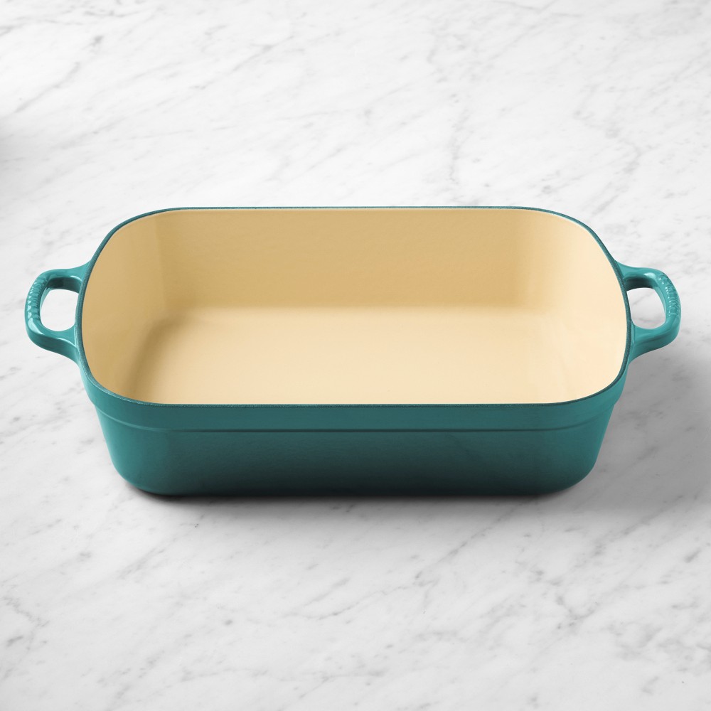 Le Creuset Signature Enameled Cast Iron Rectangular Roasting Pan, 5.25-Qt. - 5.25-Qt., Ocean
