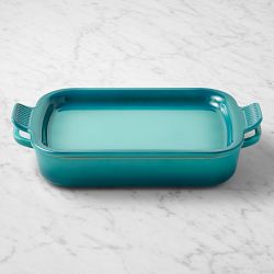 Le Creuset Shallow Rectangular Dish with Platter Lid 3 Qt., Riviera