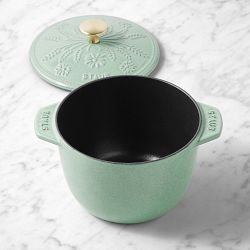 Staub Enameled Cast Iron Floral Petite French Oven, 1 1/2-Qt.