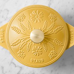 Staub Enameled Cast Iron Floral Petite French Oven - Thumbnail 3