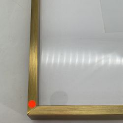OPEN BOX: Polished Nickel Gallery Frames with Antique Brass, 8" X 10"