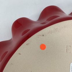 OPEN BOX: Emile Henry French Ceramic Deep Ruffled Pie Dish, Burgundy