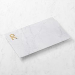 Marble &amp; Brass Monogram Board