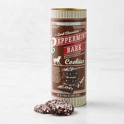 Williams Sonoma Dark Chocolate Peppermint Bark Cookies