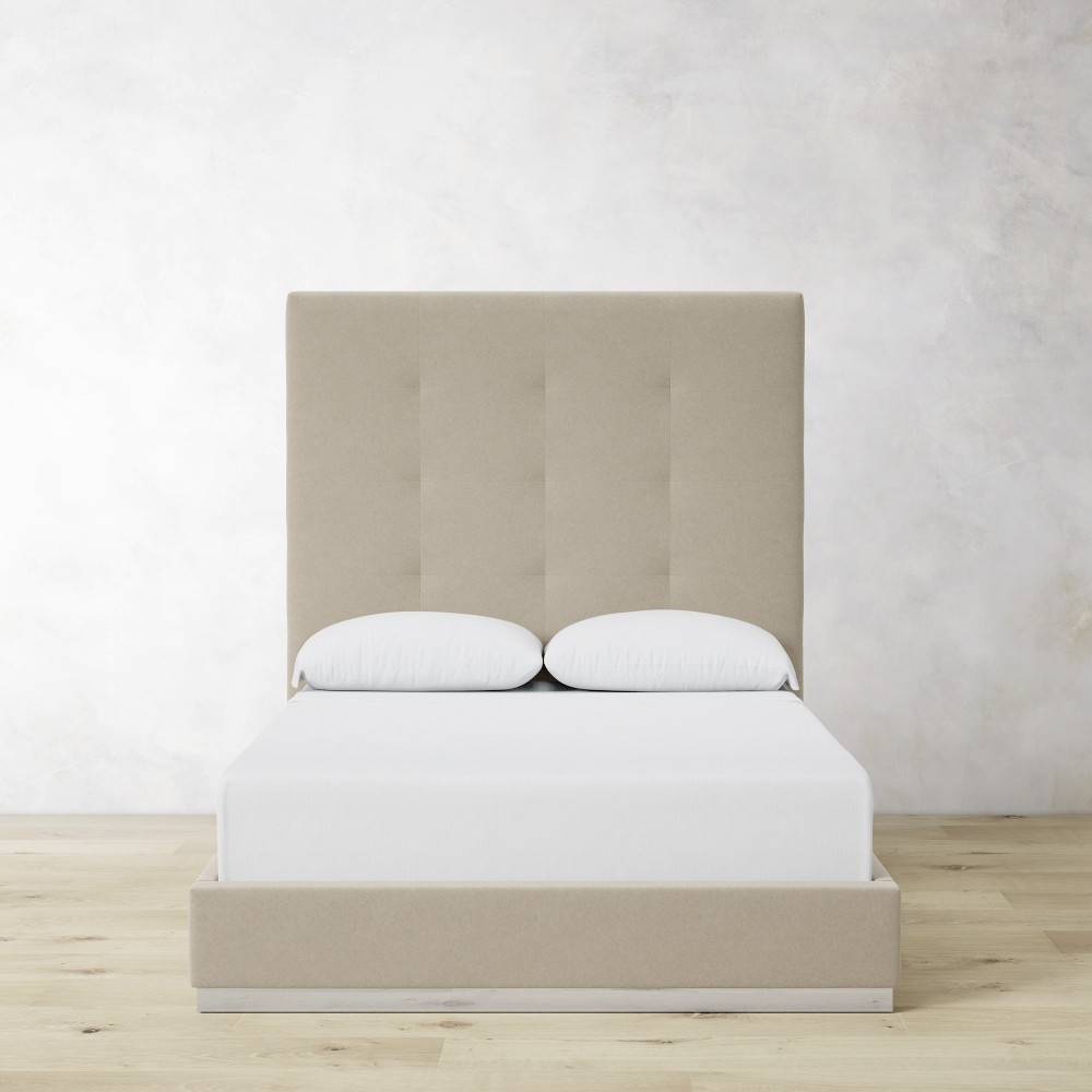 Brooklyn Box-Tufted Upholstered Storage Bed & Headboard by Williams Sonoma Home