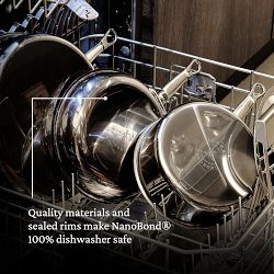 Hestan ProBond Luxe Professional Clad Stainless-Steel Butter Warmer, 3/4-Qt.