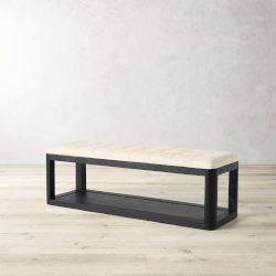 Porte Grid Tufted Bench (55")