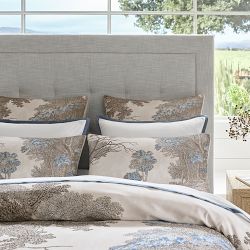 Irving Box-Tufted Upholstered Storage Bed &amp; Headboard