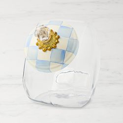 MacKenzie-Childs Cookie Jar with Sky Check Lid