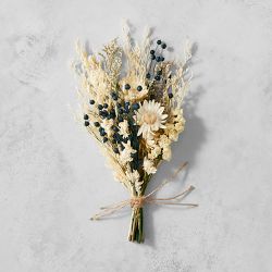 Dried & Preserved Blue & White Floral Bouquet