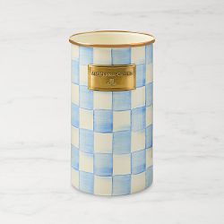 MacKenzie-Childs Sky Check Utensil Holder