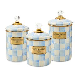 MacKenzie-Childs Sky Check Canister