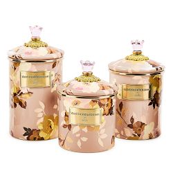 MacKenzie-Childs Wild Rose Mauve Canister