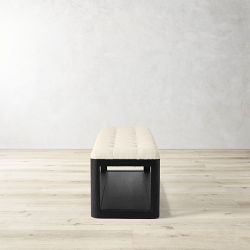 Porte Grid Tufted Bench (55")