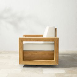 Larnaca Outdoor Teak Swivel Chair