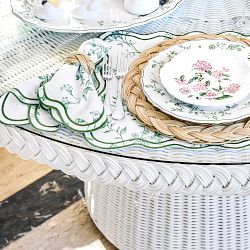 AERIN x Williams Sonoma Home East Hampton Dining Table (60"), White