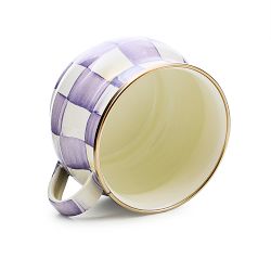 MacKenzie-Childs Violet Check Teacup