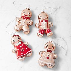 Gingerbread Buddies Ornaments, Set of 4