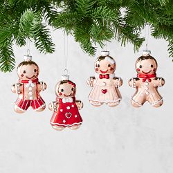 Gingerbread Buddies Ornaments, Set of 4