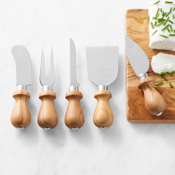 Antonini Olivewood Cheese Knives Set | Cheese Tools | Williams Sonoma