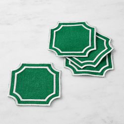 Cartouche Coasters, Green