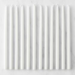 Tiny Taper Candles, Set of 12, White
