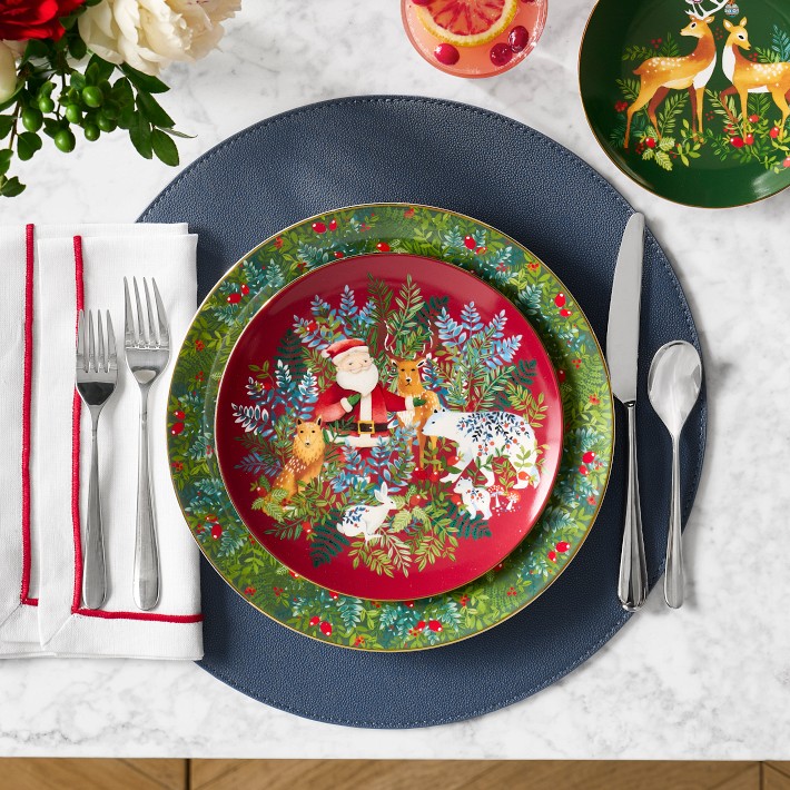 Christmas Forest Salad Plates | Williams Sonoma