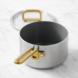 GreenPan™ Stanley Tucci™ Stainless-Steel Ceramic Nonstick Saucepan