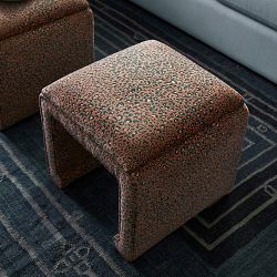 Pink and Green Leopard Stool (20")