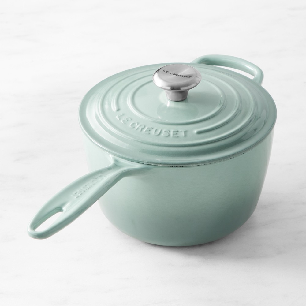 Le Creuset Signature Enameled Cast Iron Saucepan - 2.25-Qt., Sea Salt